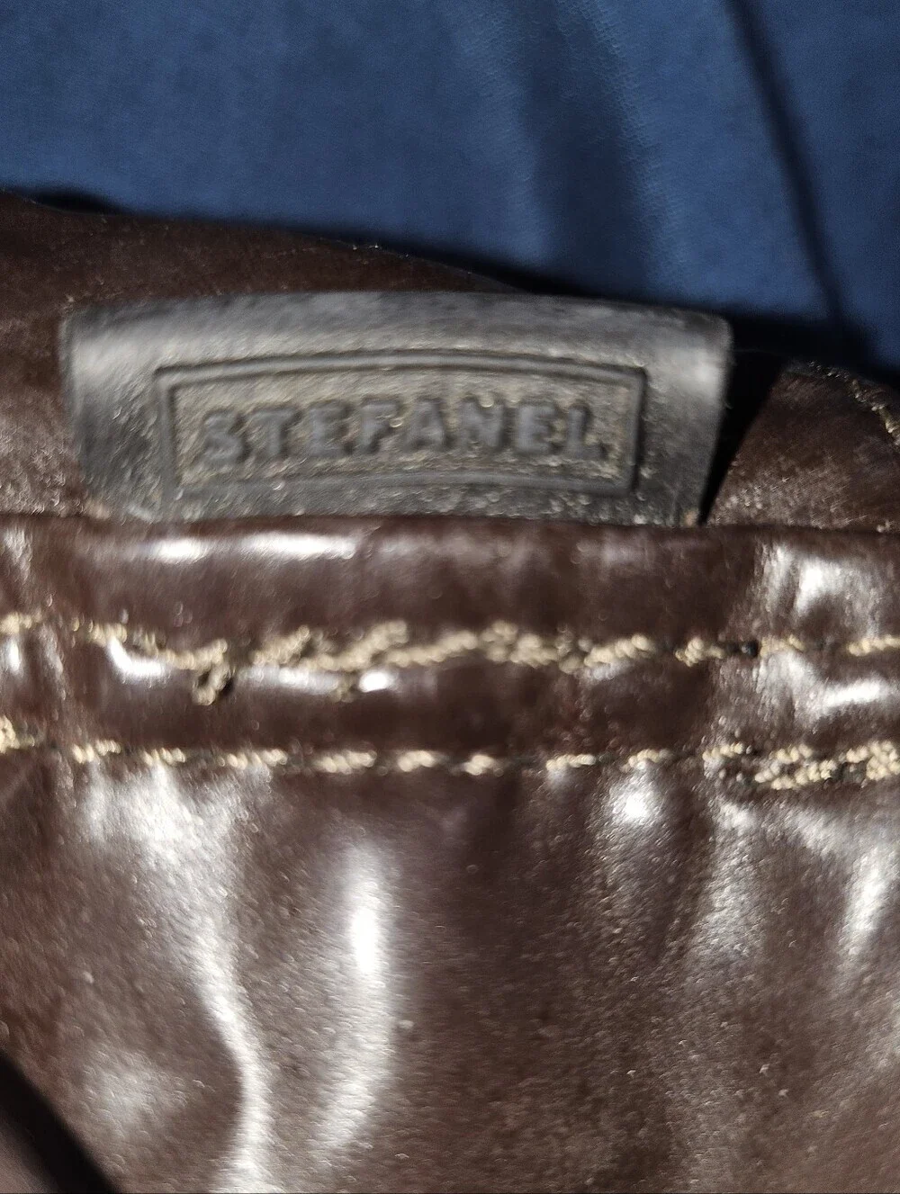 Vintage Chocolate Brown Leather Hobo Bag